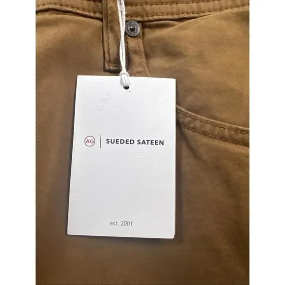 AG Adriano Goldschmied Men’s38x34 Brown Italian Stretch NWT List $198